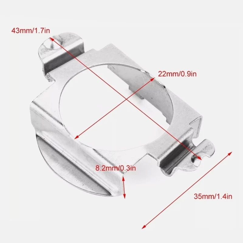 H7 LED headlight bulb adapter bracket base fixing clip kit TK102 (2 pieces)