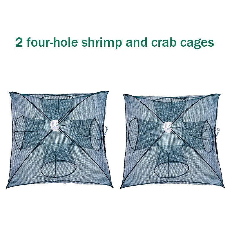 Fishing bait trap, portable accessories for crayfish nets and crabs, foldable