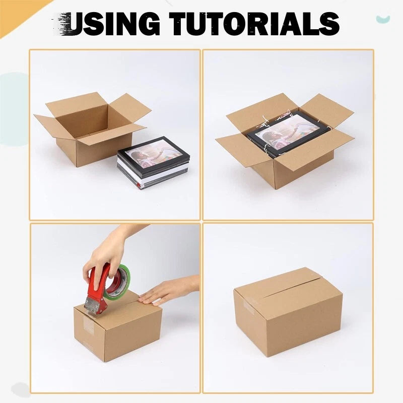 8x6x4 Inch Shipping Boxes Heavy Duty Cardboard Moving Storage Box Pack of 10 25