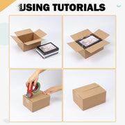 8x6x4 Inch Shipping Boxes Heavy Duty Cardboard Moving Storage Box Pack of 10 25