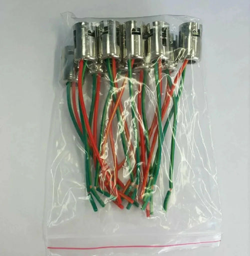 10 PCS Heavy Duty Metal 1157 1016 7528 BAY15D Wiring Harness Sockets Pre Wired