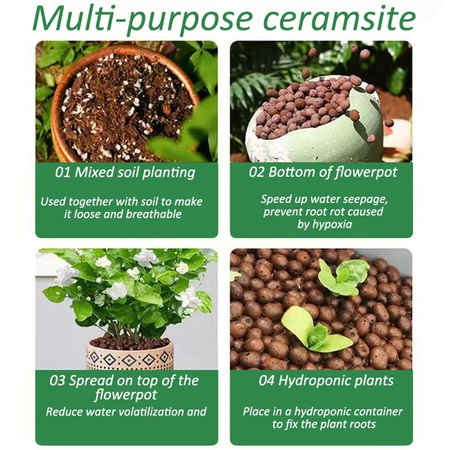 3 to 10 LBS LECA Expanded Clay pebbles - soil hydroponic horticultural grade