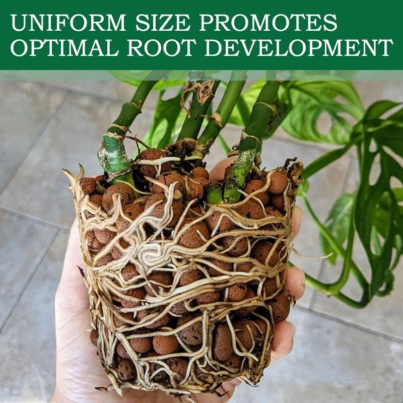 Organic expanded clay pebbles -5-10 millimeters, suitable for indoor plants