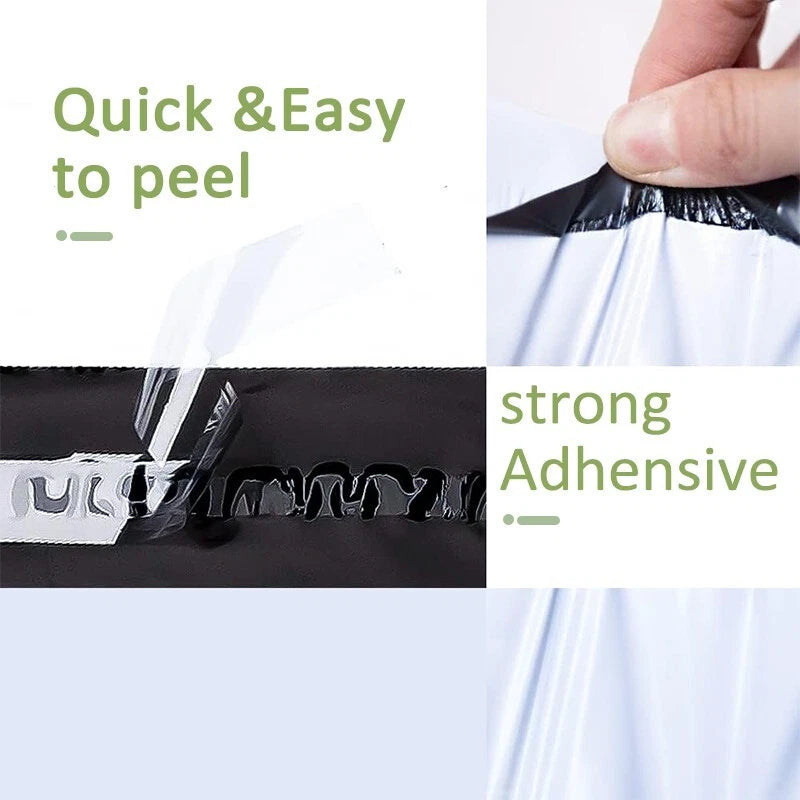12x15.5 small waterproof mailing transport bag, flexible mailing bag in white
