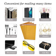 7.5x12 yellow cowhide bubble mail padded envelope bag shock-absorbing bag