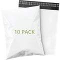 12x15.5 small waterproof mailing transport bag, flexible mailing bag in white