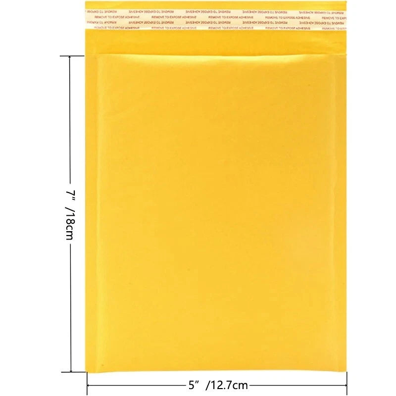 5x7 Bubble Mailing bags, bubble-filled - Self-sealing padded envelopes -25 packs