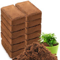 10-pack coir bricks 5x10x20cm | Organic coconut fiber planting medium