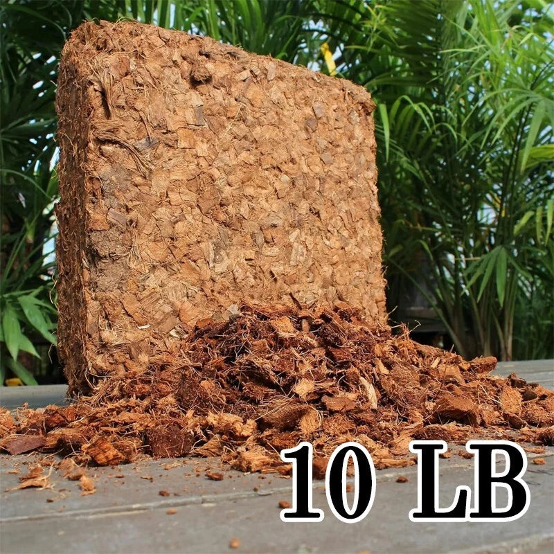 10 lbs Organic Coconut Coir Scrap for Growing Herbs, Plants, and Flowers