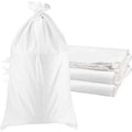 Heavy duty waterproof outdoor woven polypropylene bag,26 x 14" /60 x 40" (white)