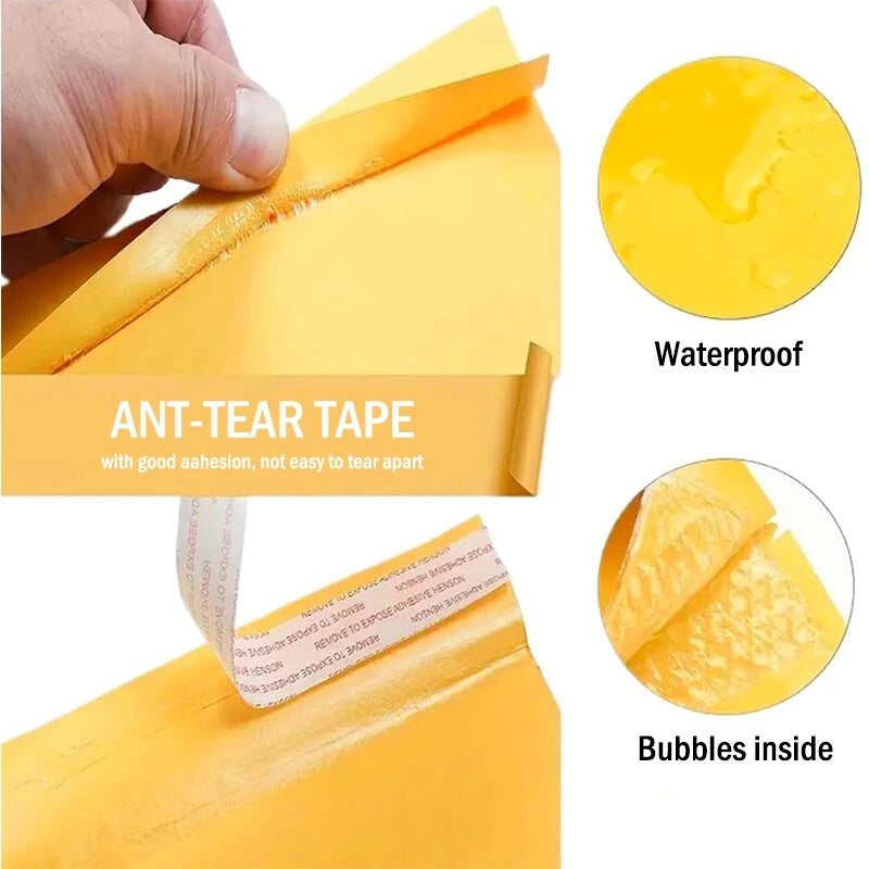 5x7 Bubble Mailing bags, bubble-filled - Self-sealing padded envelopes -25 packs