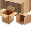 [5-Pack] 10x10x10 Inch Heavy-Duty Corrugated Boxes｜Perfect for Moving, Storage