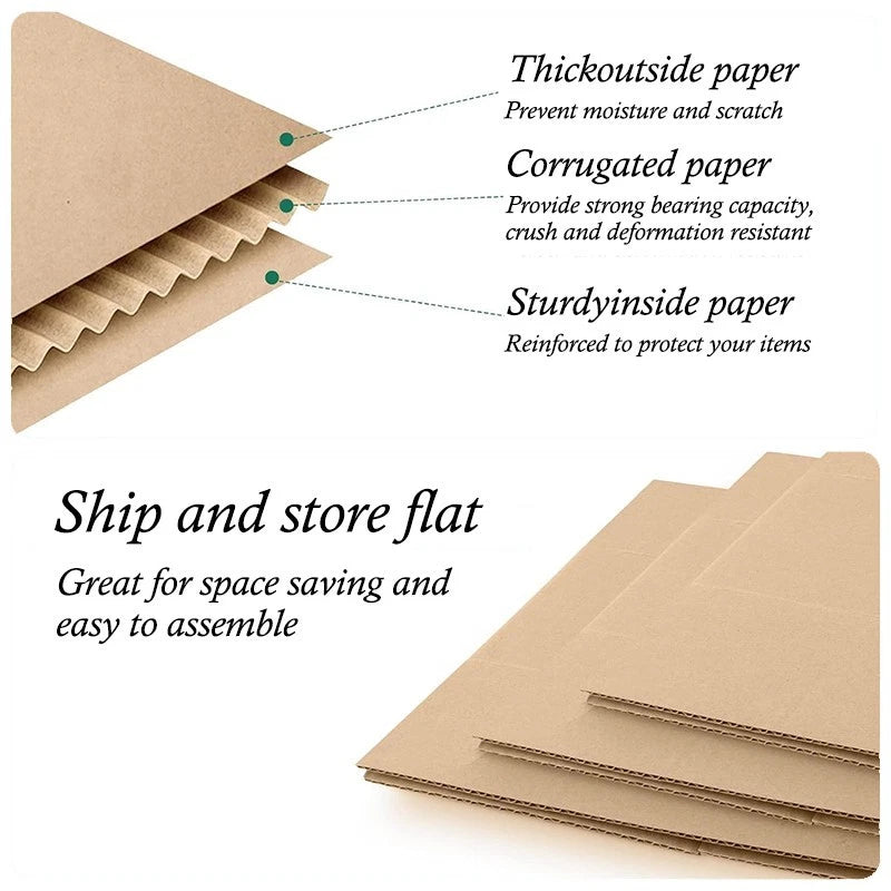 2 corrugated cardboard moving boxes, 27x20x20 in, sturdy/durable shipping boxs