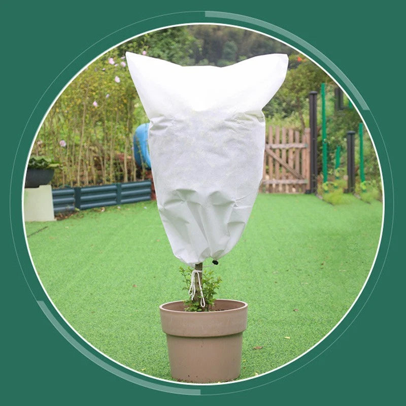1-pc winter plant cover frost protection bag, 31x39'' winter plant warming cover