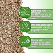 1-quart vermiculite soil conditioner: water retention, aeration, and drainage.