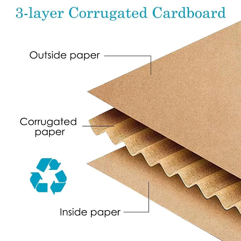 [10-Pack] 10x10x10 Inch Heavy-Duty Corrugated Boxes｜Eco-Friendly, Perfect for