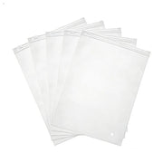 20 frosted zipper garment bags, 8x11in, bulk packaging, with ventilation holes.