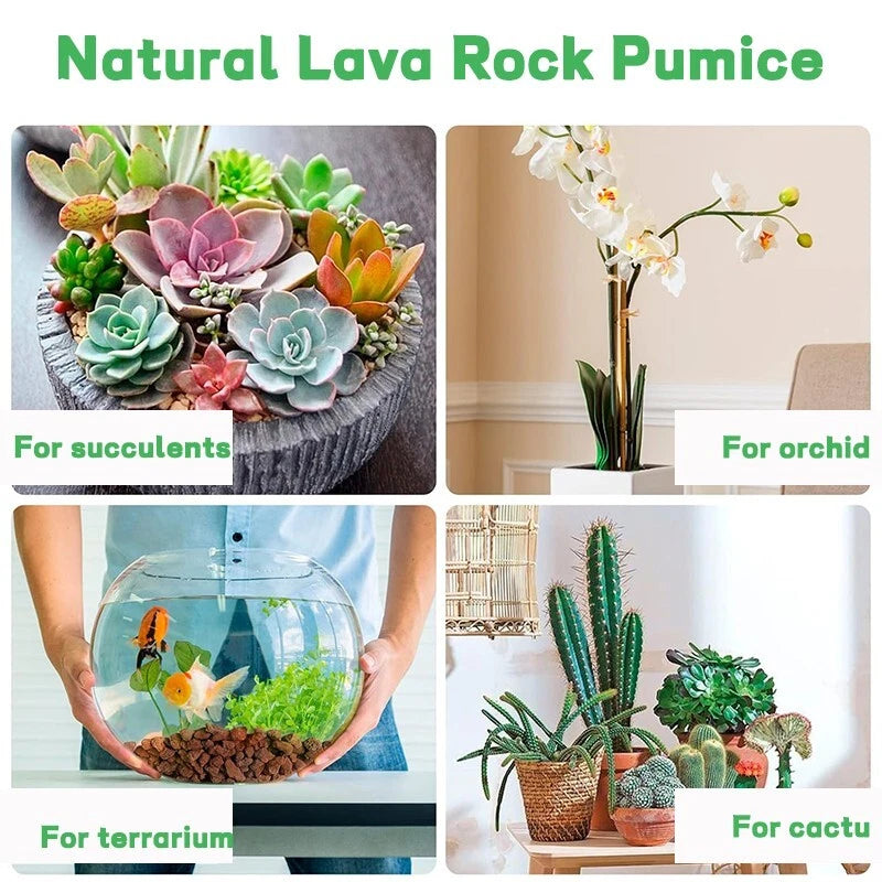 Red lava particles, suitable for garden fireplace decoration planting - 1-5 lbs