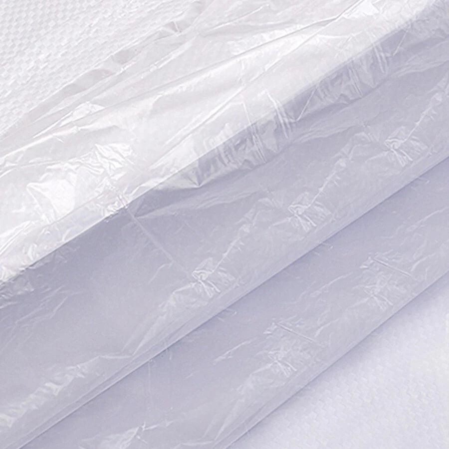 Heavy duty waterproof outdoor woven polypropylene bag,26 x 14" /60 x 40" (white)