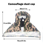 Camouflage Dust Cap Hood with Face Cover - Full Head Neck Protection for Sandbla