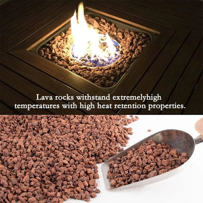 Red lava particles, suitable for garden fireplace decoration planting - 1-5 lbs