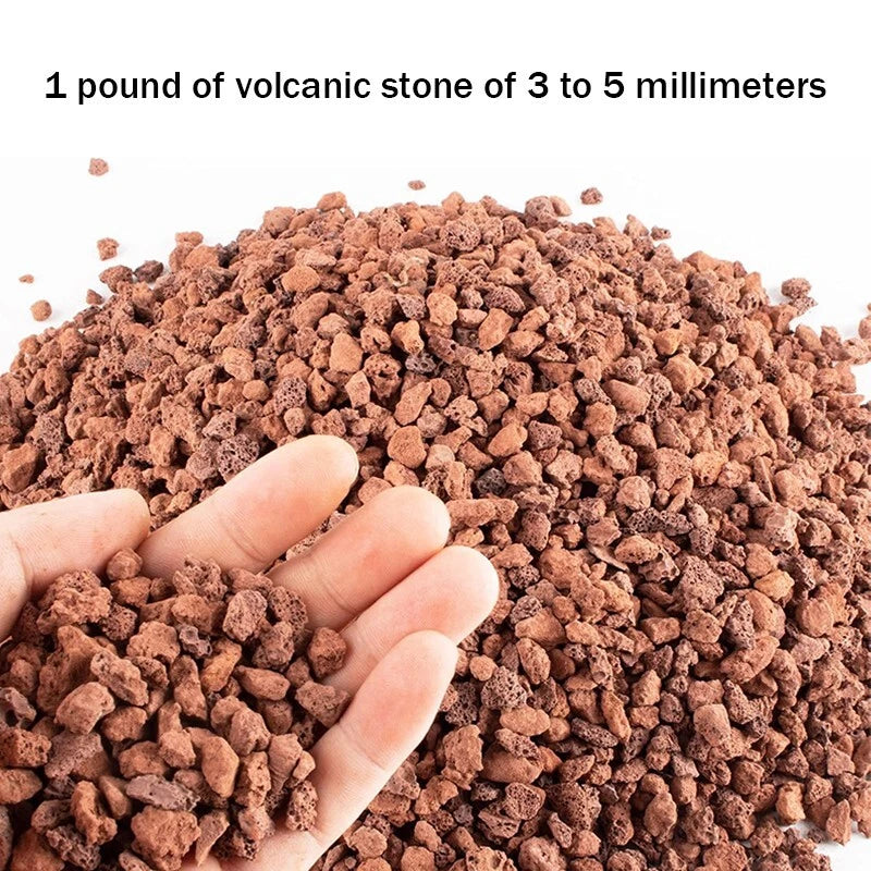 Red lava particles, suitable for garden fireplace decoration planting - 1-5 lbs