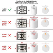 Hepa Foam Filter For Shark Rotator Pro Lift-Away NV500 NV501 NV502 Vacuum XFF500