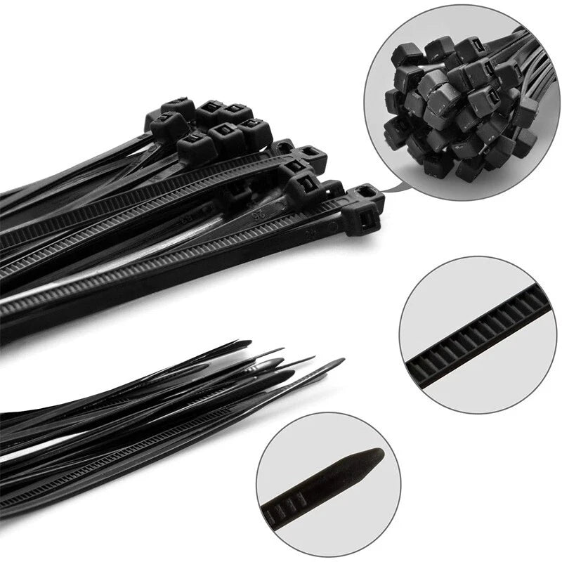 4-23 inch nylon zipper cable ties, suitable for homes, garages and workshops
