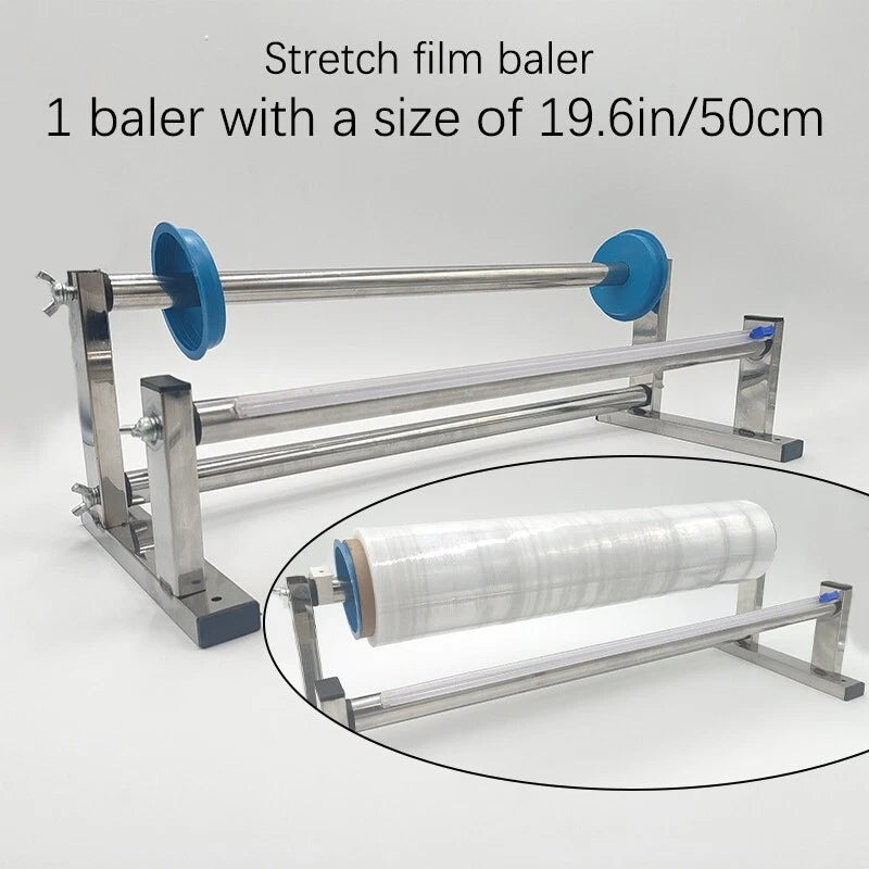 19.6/23.6-inch stainless steel manual elastic stretch film packaging machine