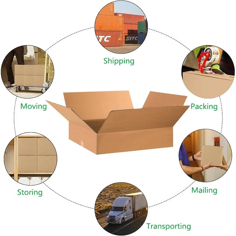 28x17x7 kraft paper transport box, a transport box for mailing and storage
