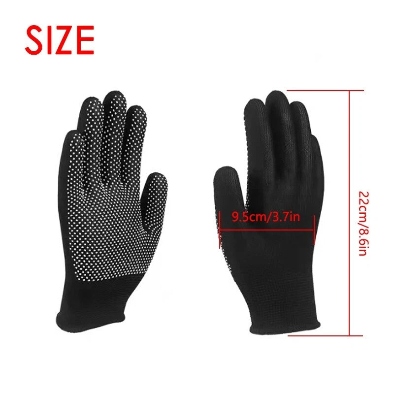 1 Pair of protective non-slip work gloves - for construction/gardening/handling