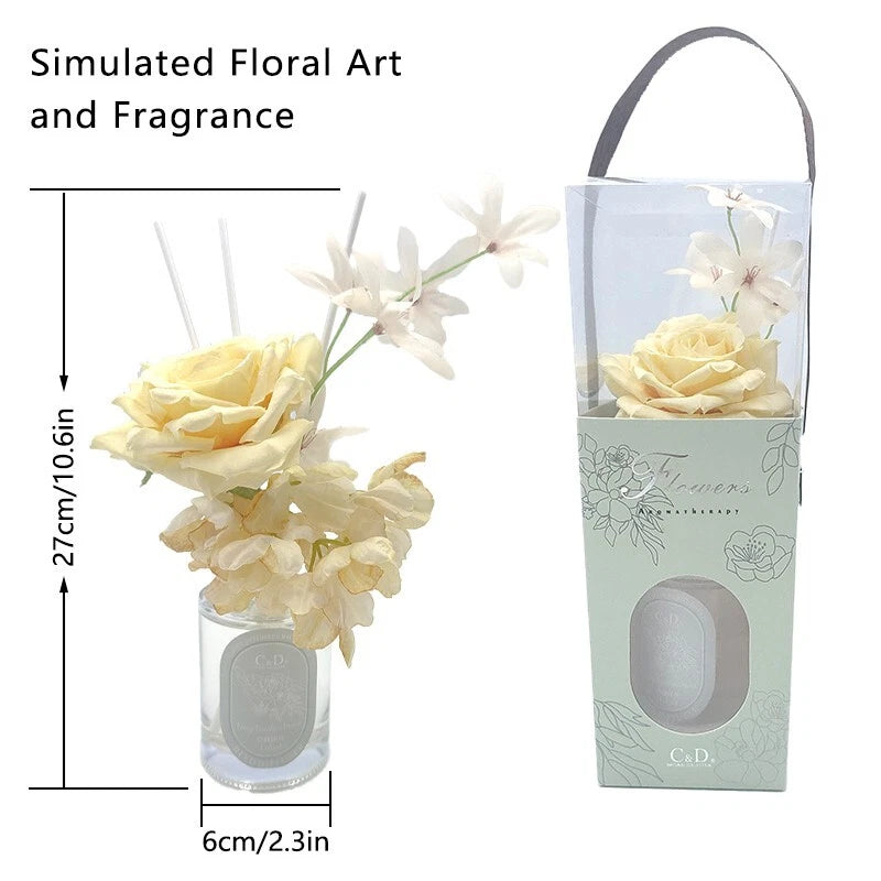 Lychee Orange Blossom - Aromatherapy diffuser with 3 sticks for home decor