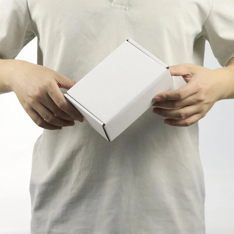6x4x2 "corrugated box - 10/20 pack - White - Gift wrapping and mailing only