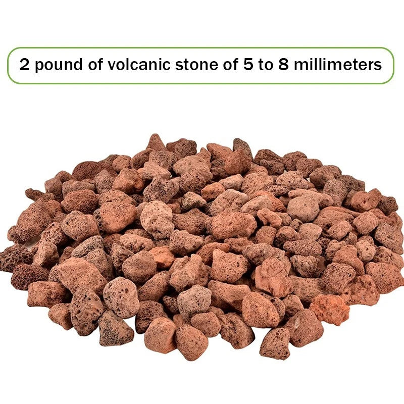 Red lava particles, suitable for garden fireplace decoration planting - 1-5 lbs