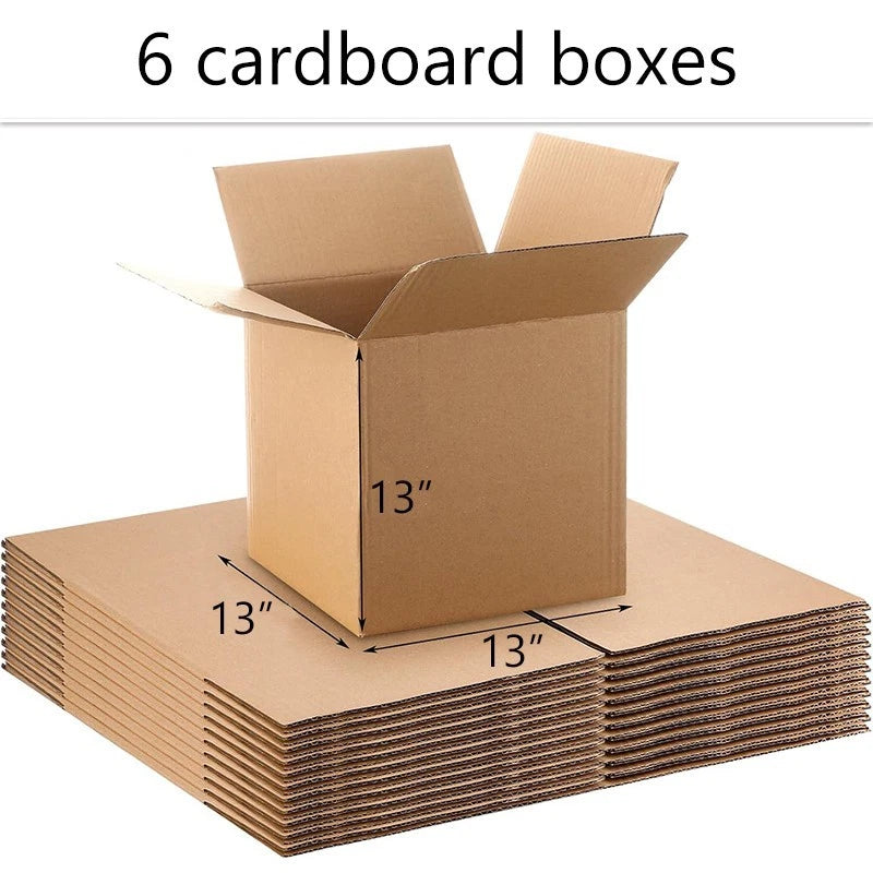 13x13x13 inch corrugated cardboard boxes | Pack of 2-6, suitable for shipping