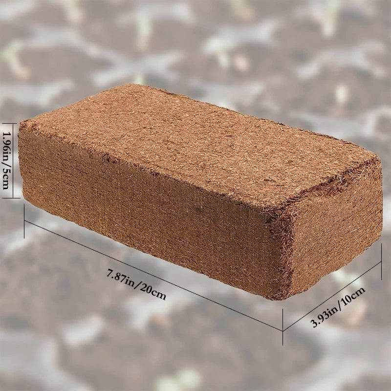 5 Pack Organic Compressed Coconut Fiber Bricks for Planting, Gardening, Potting