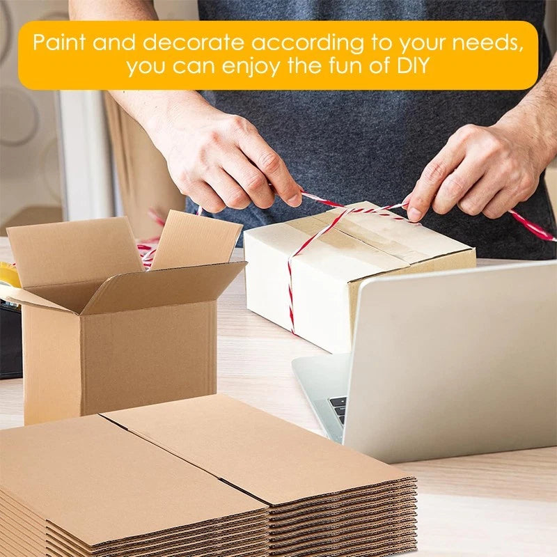 15-pack of 8 x 8 x 8 inch moving boxes, suitable for shipping and transportation