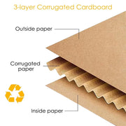 15-pack of 8 x 8 x 8 inch moving boxes, suitable for shipping and transportation