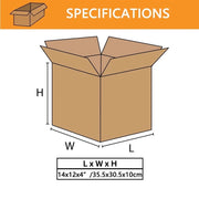14x12x4 cardboard boxes, mailing packaging, transport boxes, corrugated cartons