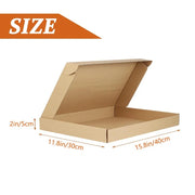 30-Pack Brown Corrugated Mailers 15.8 x 11.8 x 2 inches | Shipping Cardboard Box