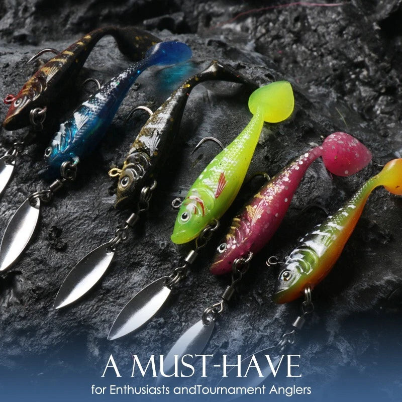 5-piece set of realistic fishing bait, long throw and sink, artificial bait
