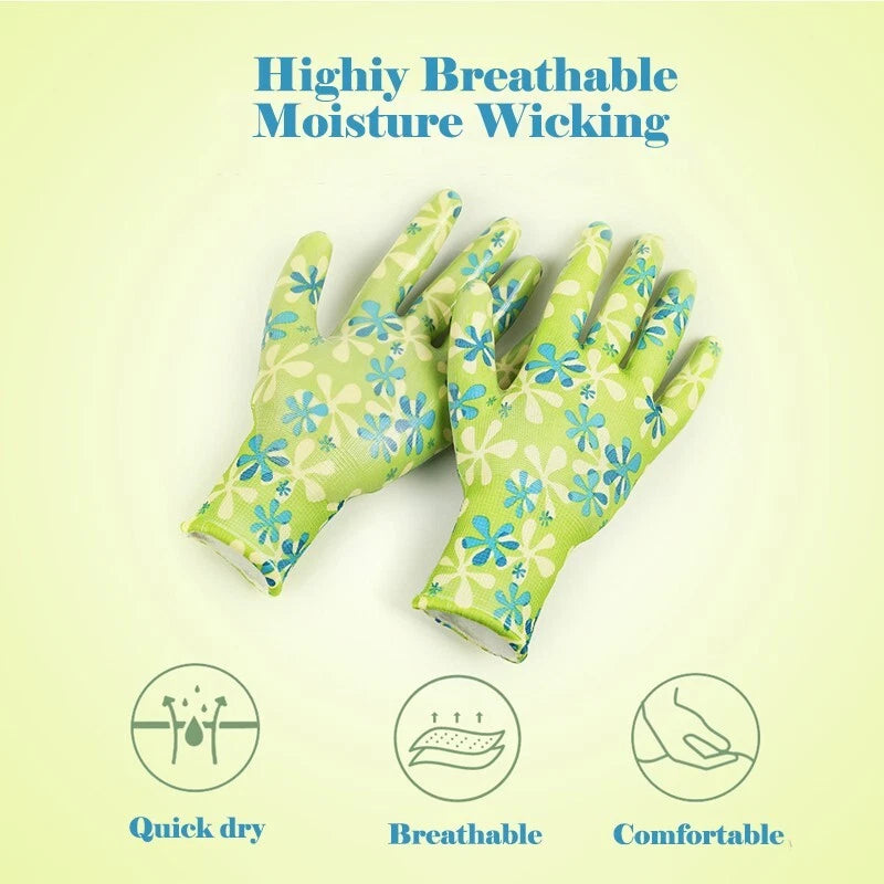 1 pair Gardening gloves for women, suitable for gardening, weeding and pruning