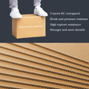 8x6x4 five-layer thickened kraft paper transport box, easy to assemble and mail