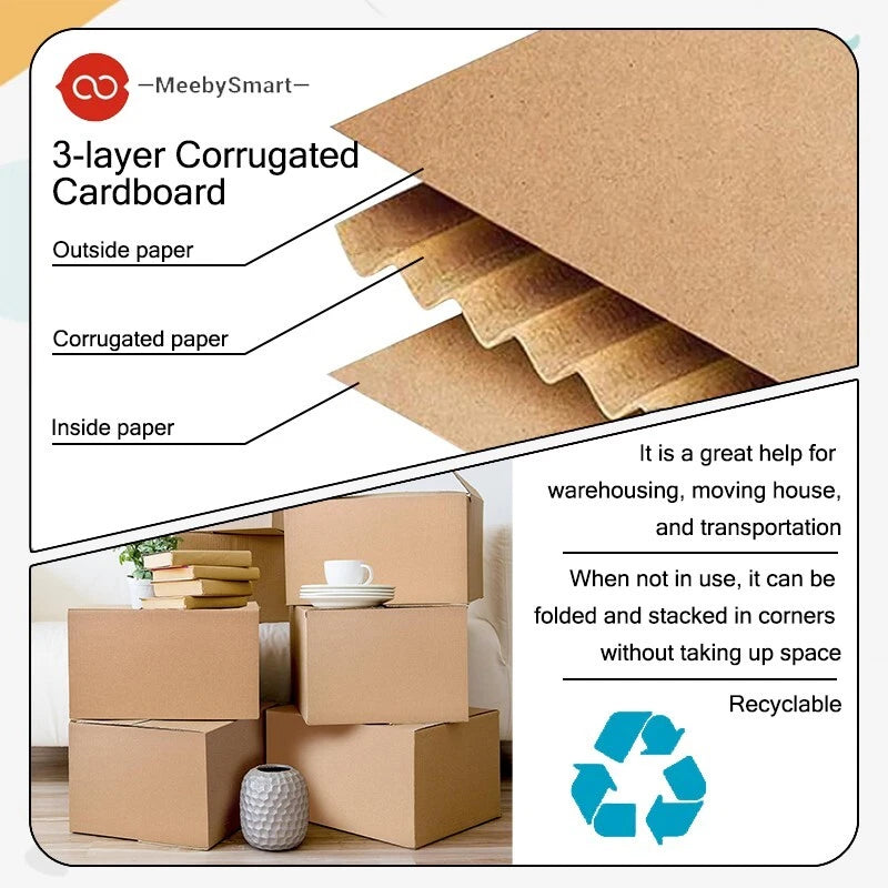 MeebySmart 10x10x10inc 5 shipping box mailbox, suitable for small packaging