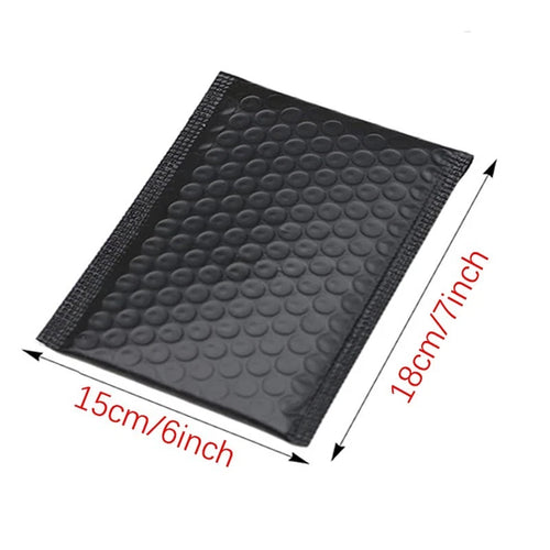 #0 6x7 Black polyester-filled envelope Waterproof bubble bag transport envelope