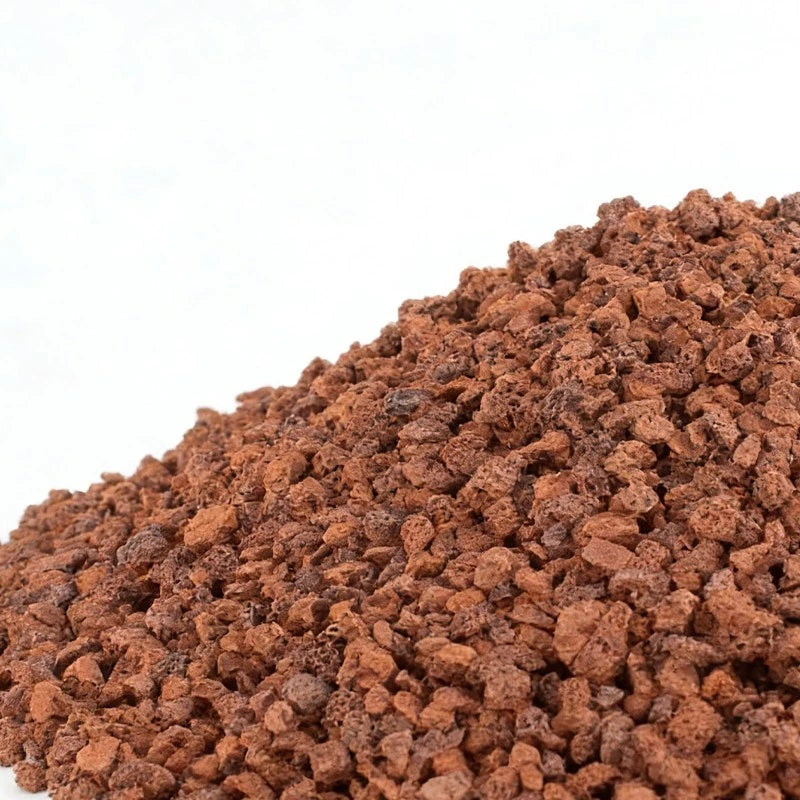 5-lb Bag of Red Volcanic Rock — 1–2 cm Crushed Volcanic Gravel for Potting Mixes