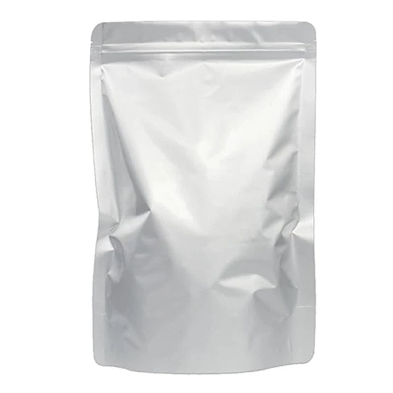 Polyester film bags, aluminum foil, off-white silver food packages, 20 pieces