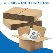 6x6x4 10/20pcs transport box corrugated cardboard box easy to mail and move
