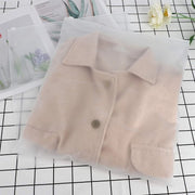 Clothing Shipping Packaging Bags — 20pcs, 14X16 in , Frosted Zipper Plastic Bags
