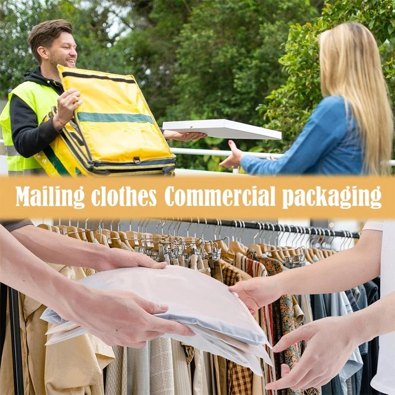 20 frosted zipper garment bags, 8x11in, bulk packaging, with ventilation holes.